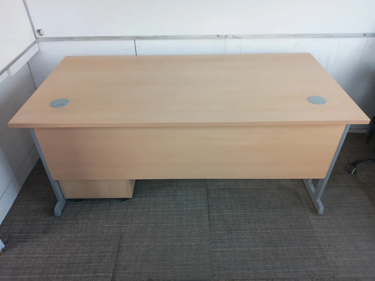 Delivery - Office Desk with Pedestal of Drawers - Image 4