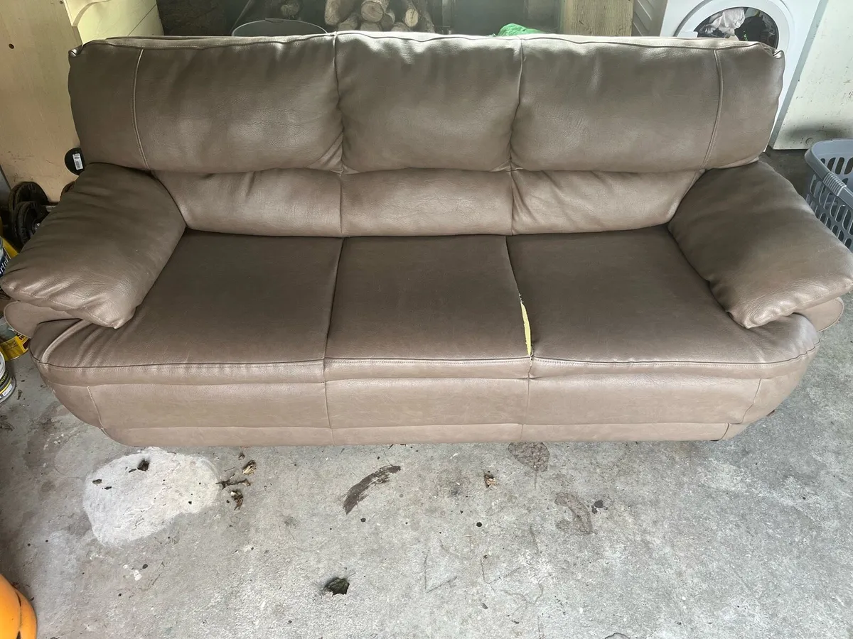 Leather Armchairs & Couch - Image 4