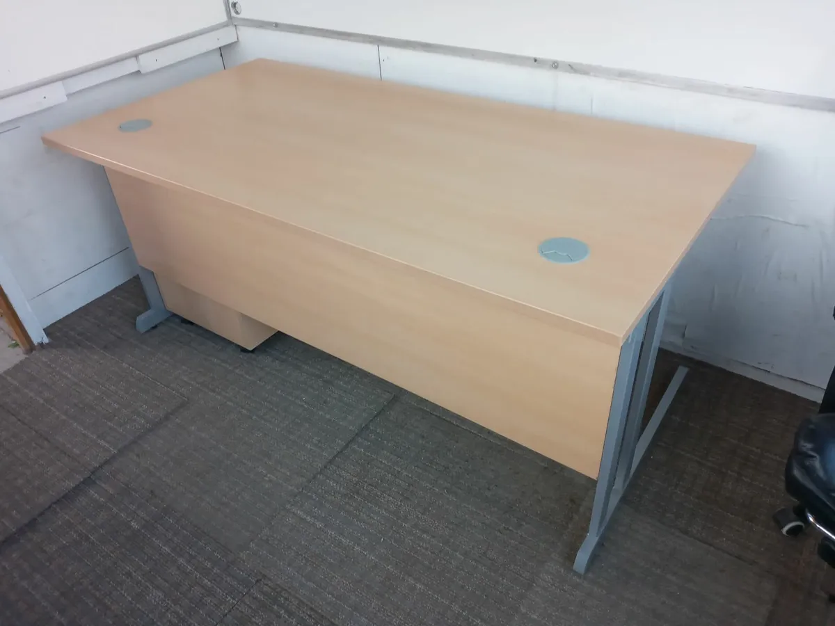 Delivery - Office Desk with Pedestal of Drawers - Image 3