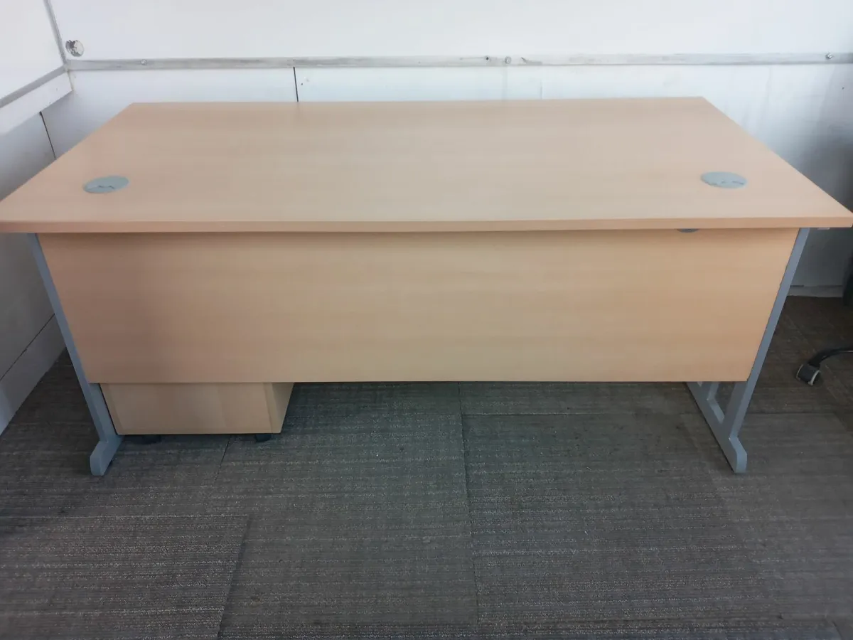 Delivery - Office Desk with Pedestal of Drawers - Image 3