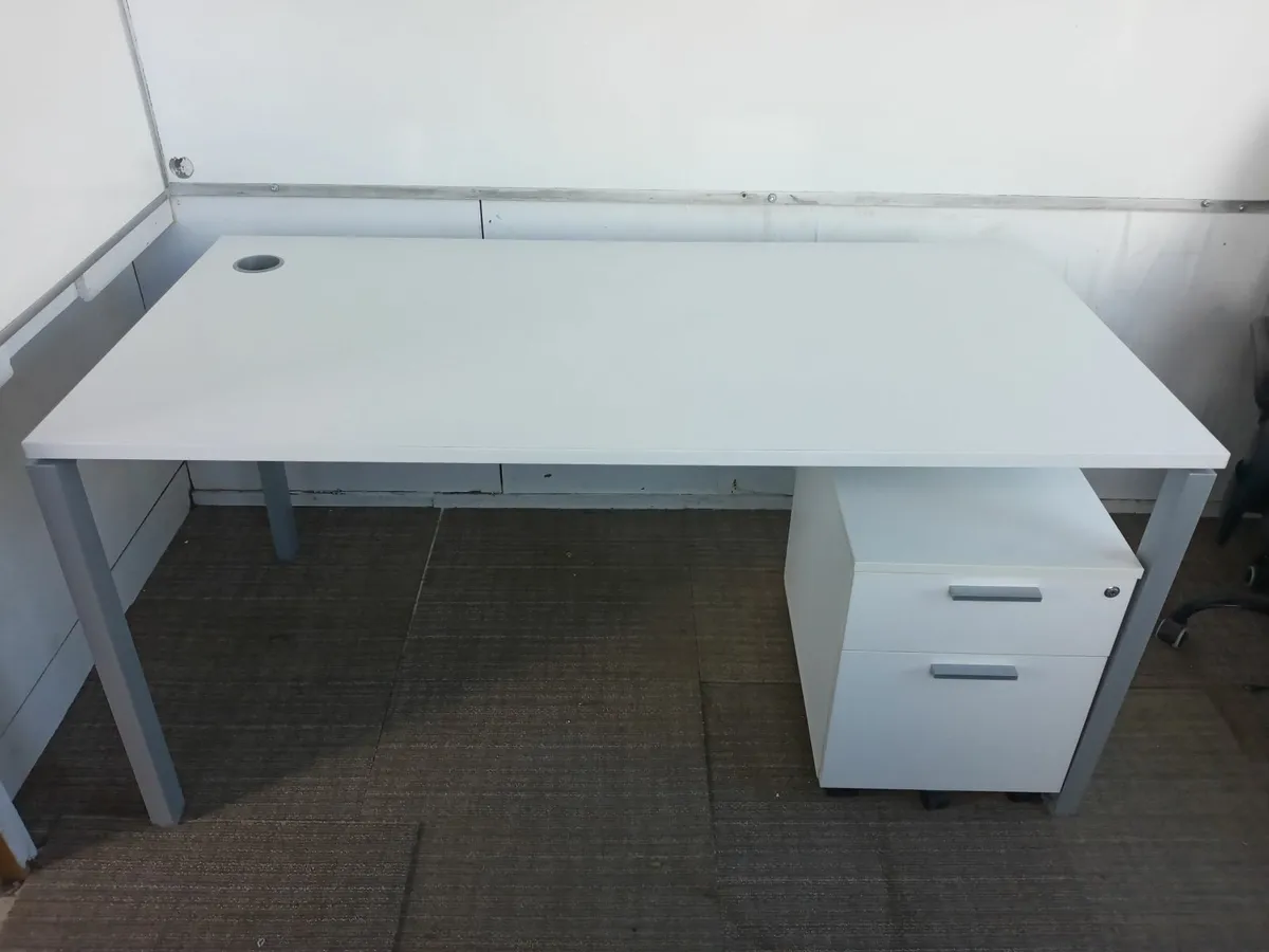 Delivery - Office Desk with Pedestal of Drawers - Image 3