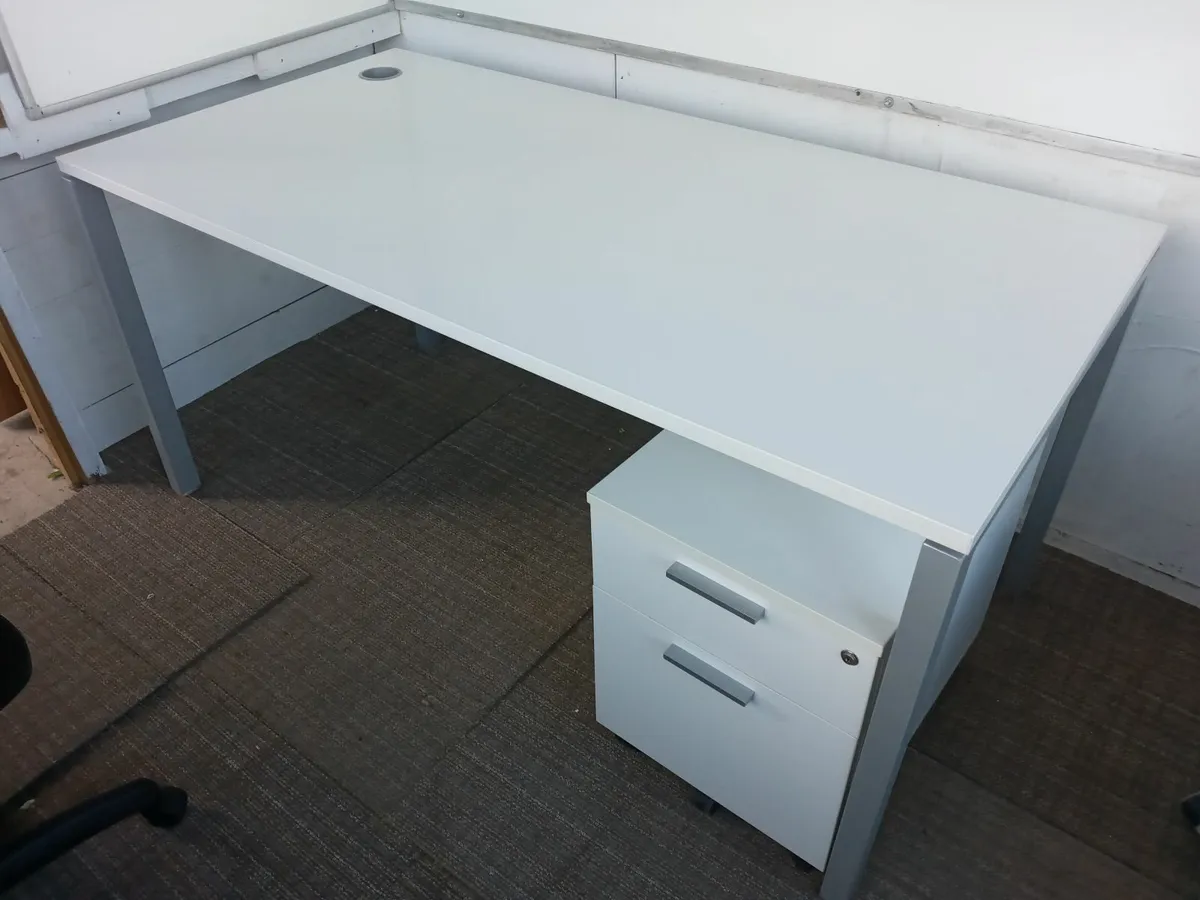 Delivery - Office Desk with Pedestal of Drawers - Image 2