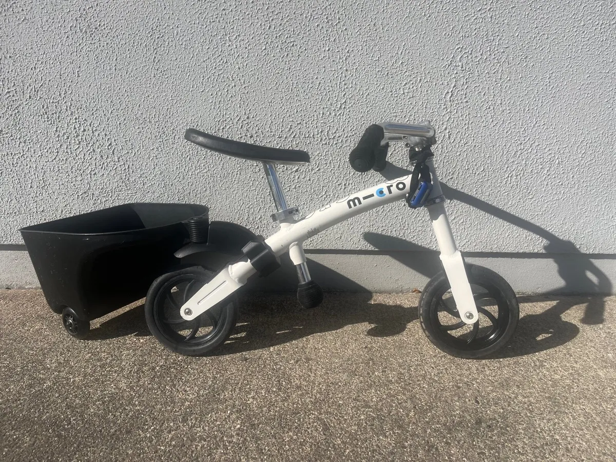 Micro balance bike and trailer