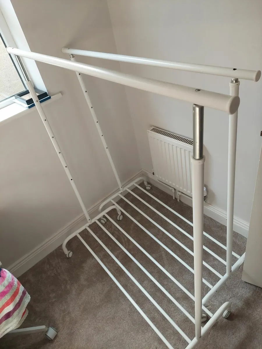 Clothes Rack RIGGA IKEA white - Image 3