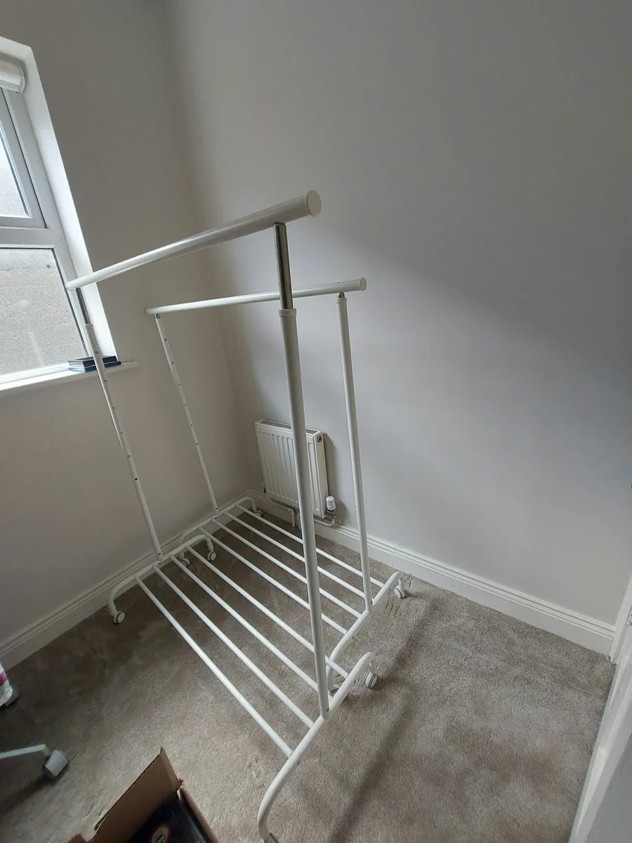 Clothes Rack RIGGA IKEA white - Image 4