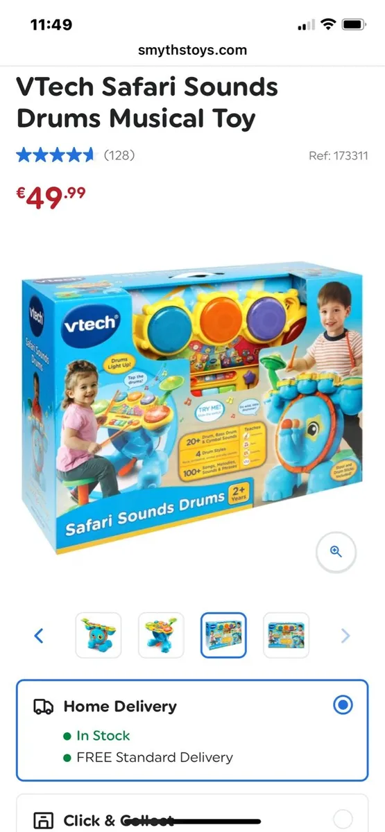 Vetch Safari Sounds Drums Musical Toy - Image 4