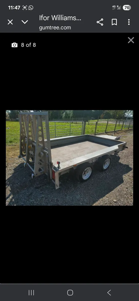 Ifor williams plant trailer 10x 6 - Image 1