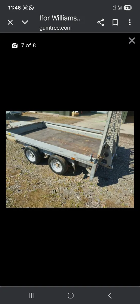 Ifor williams plant trailer 10x 6 - Image 2