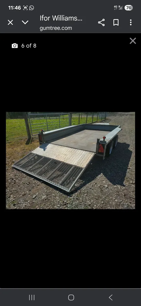 Ifor williams plant trailer 10x 6 - Image 3