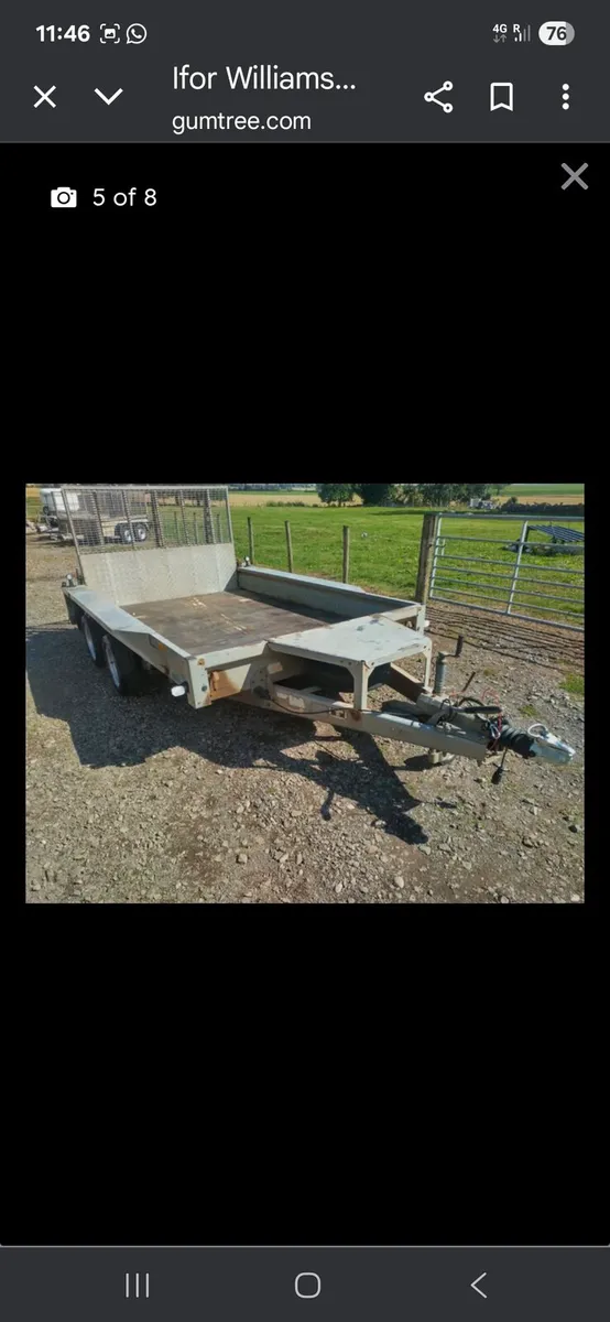 Ifor williams plant trailer 10x 6 - Image 4