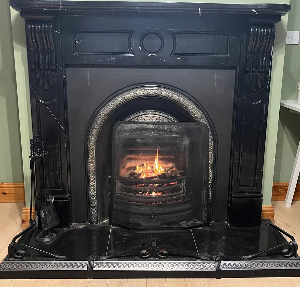 Black Marble Fireplace - Image 2