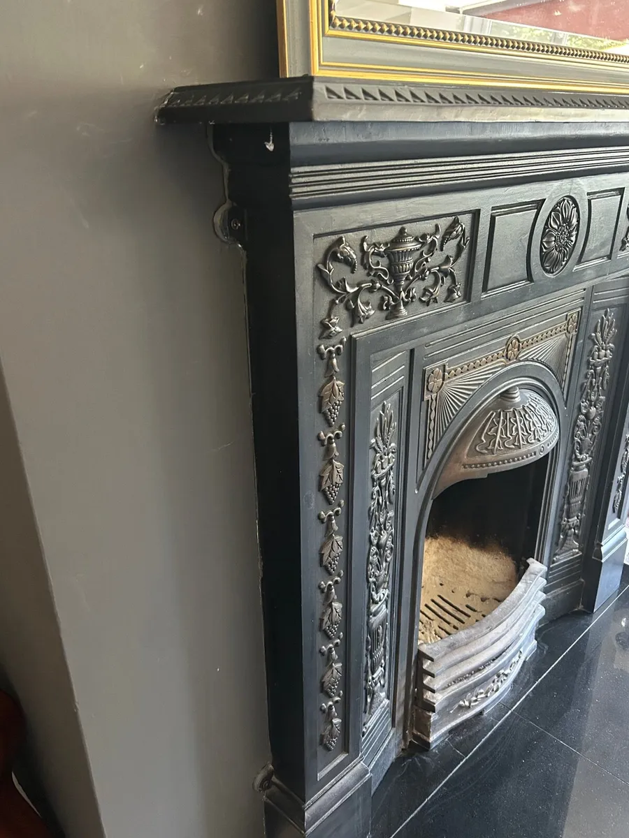 Cast Iron Fireplace & Granite Heart - Image 4