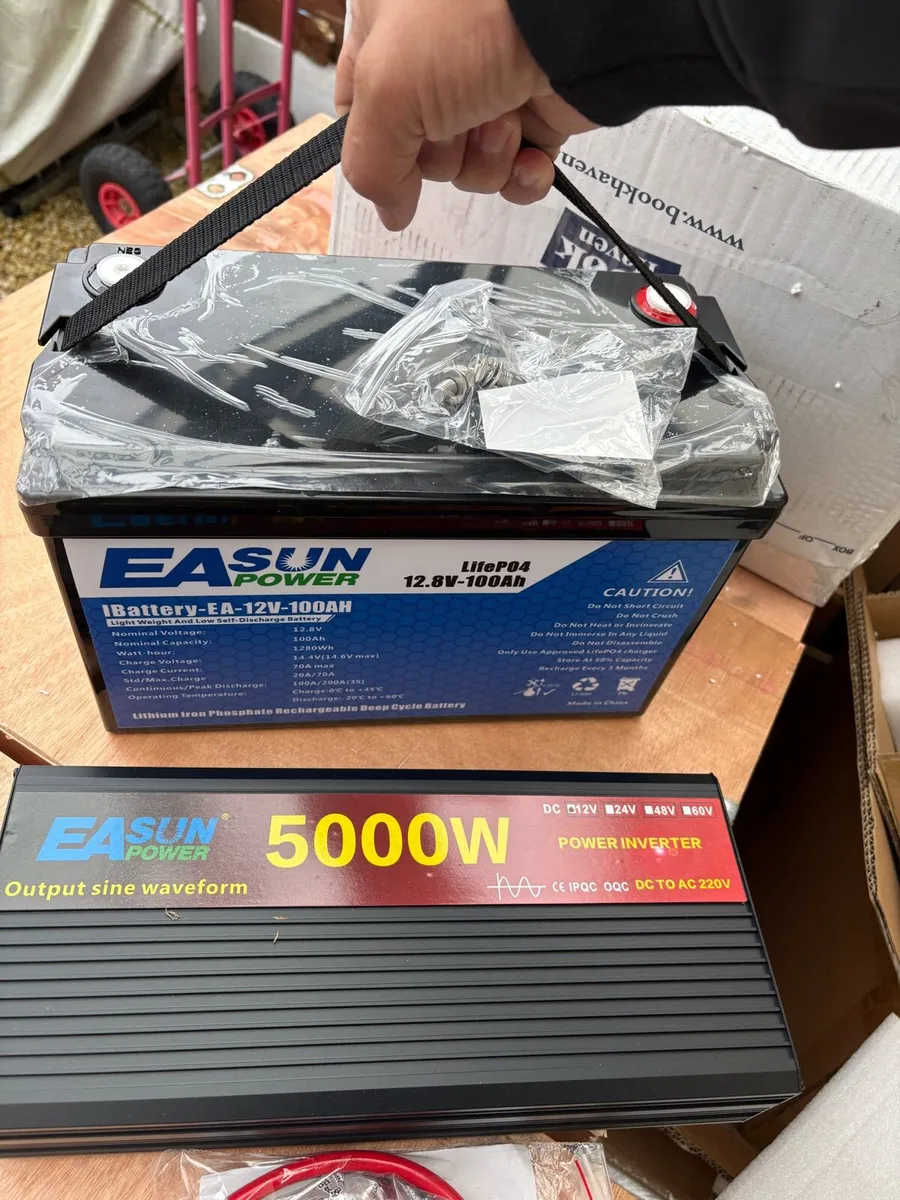 Emergency power pack 100ah to 220v new kit - Image 1