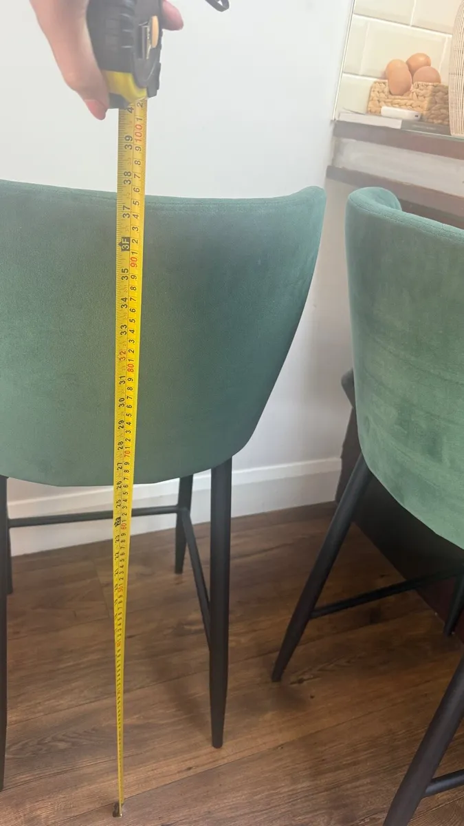green velvet bar stools - Image 2