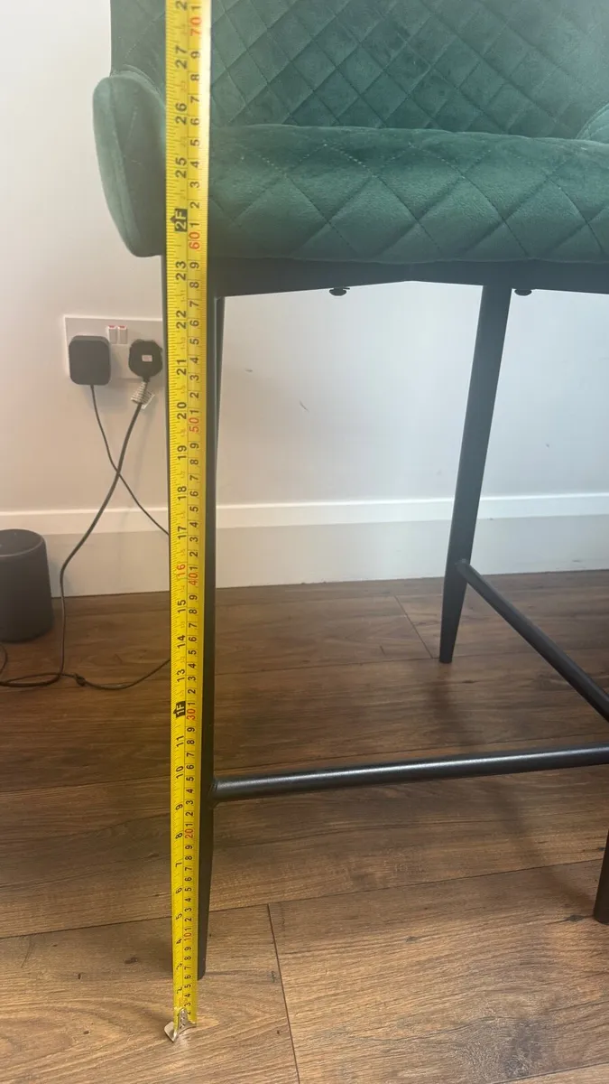 green velvet bar stools - Image 3