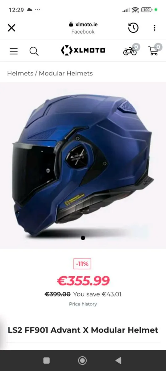 Modular Ls2 motorcycle helmet New still in wrappin - Image 1