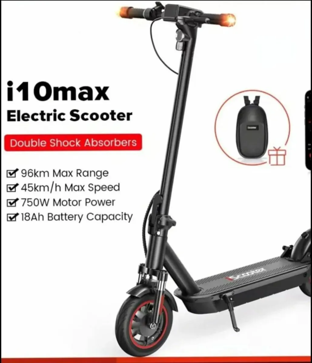 Electric Scooter i10 MAX Long Range 45kmh Speed - Image 1