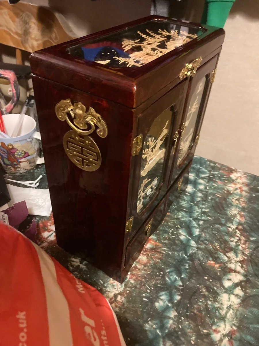 Vintage Chinese jewellery box free postage - Image 2