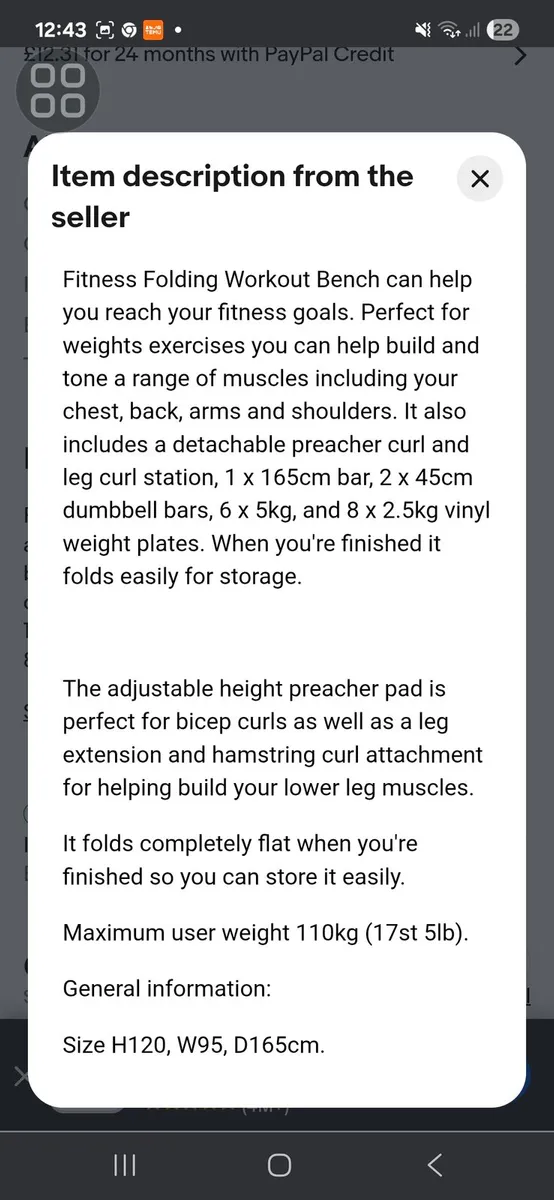Weight bench - Image 2