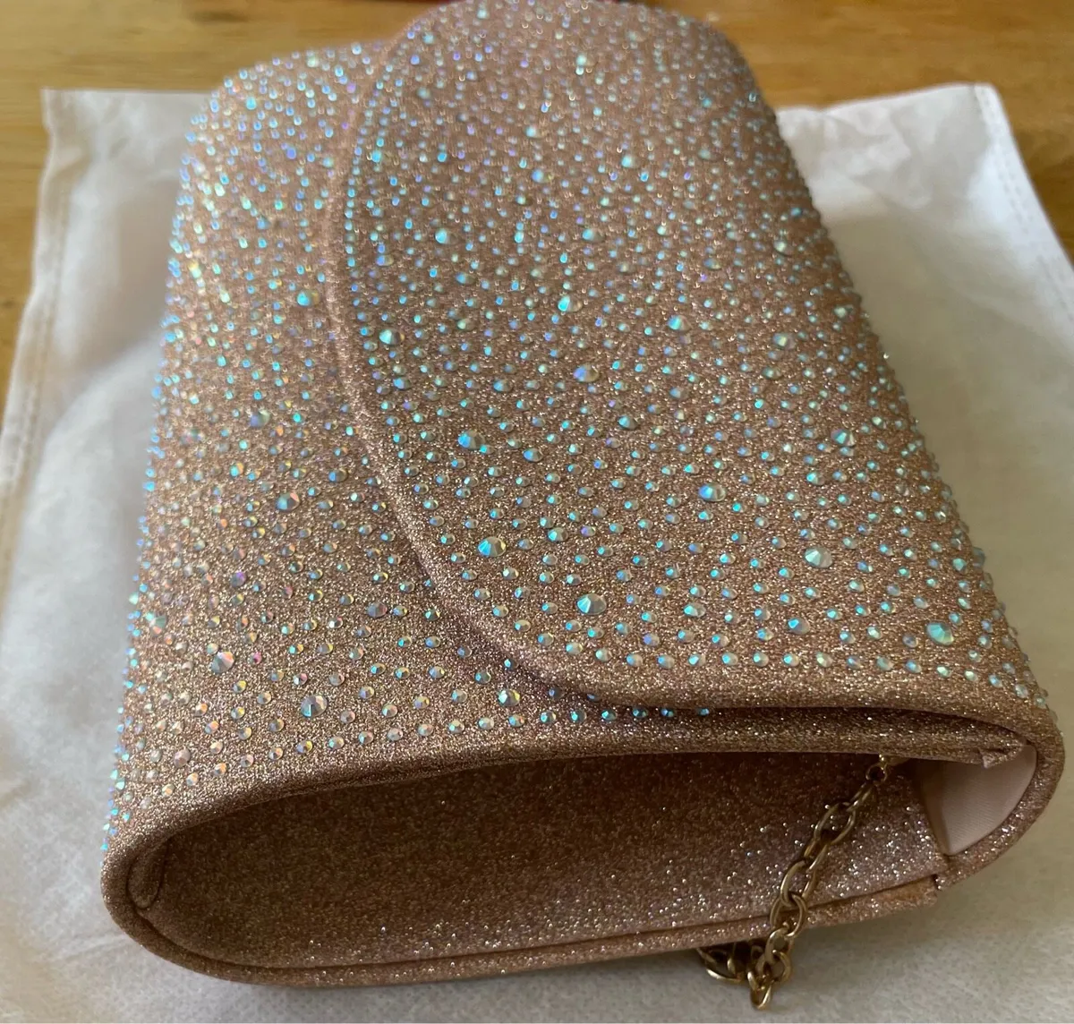 Rose Gold Clutch Bag - Image 2