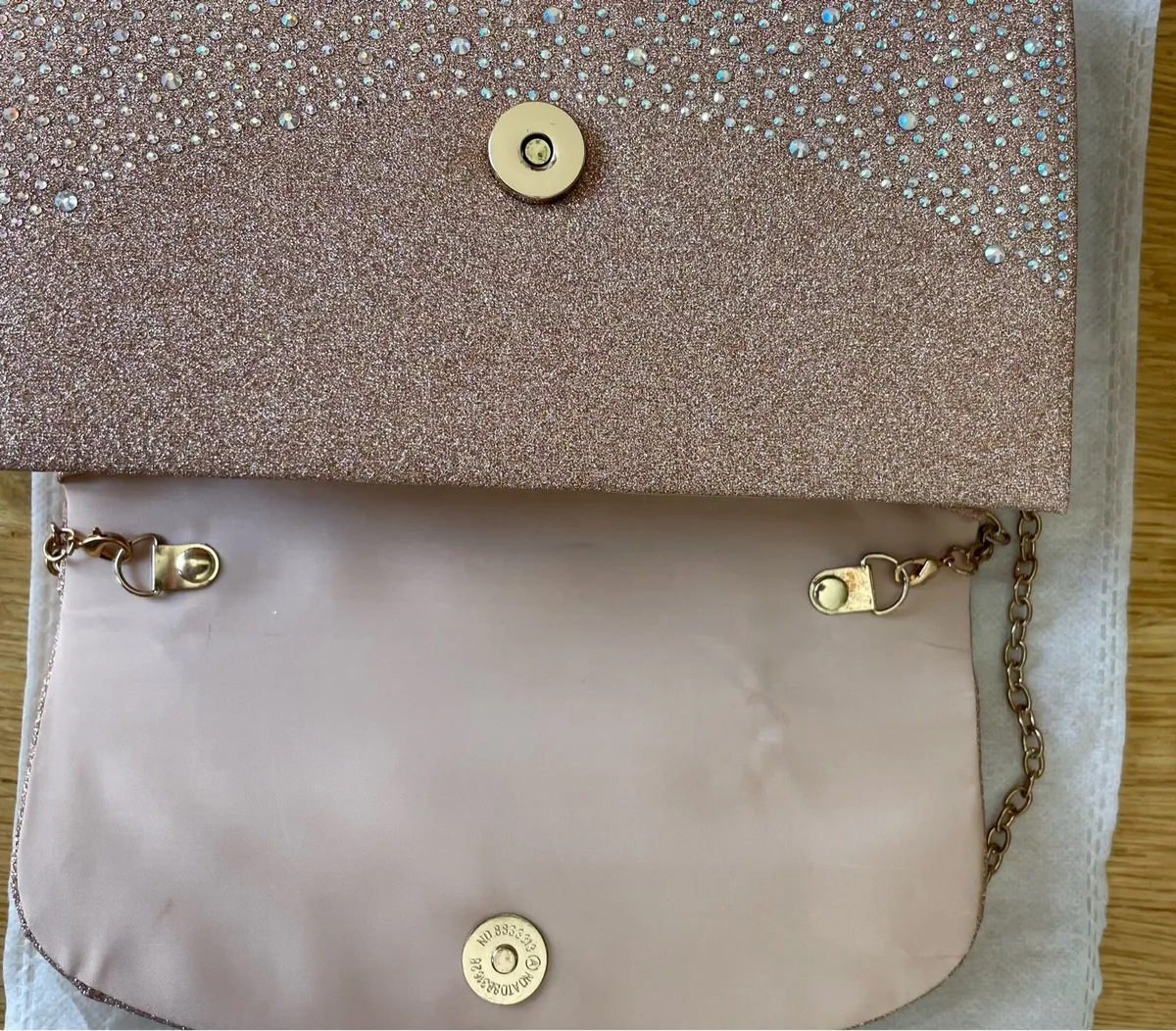 Rose Gold Clutch Bag - Image 4