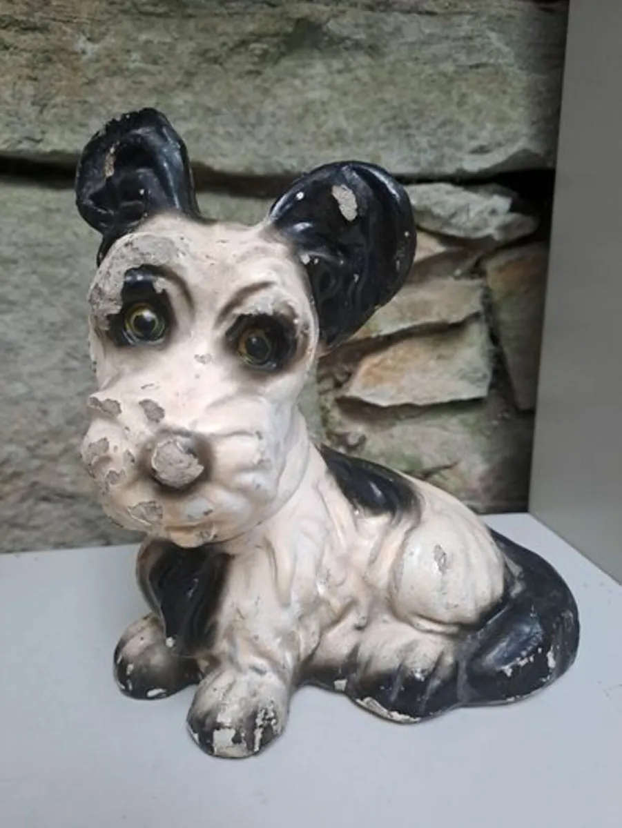 Vintage chalkware terrier dogs - Image 4