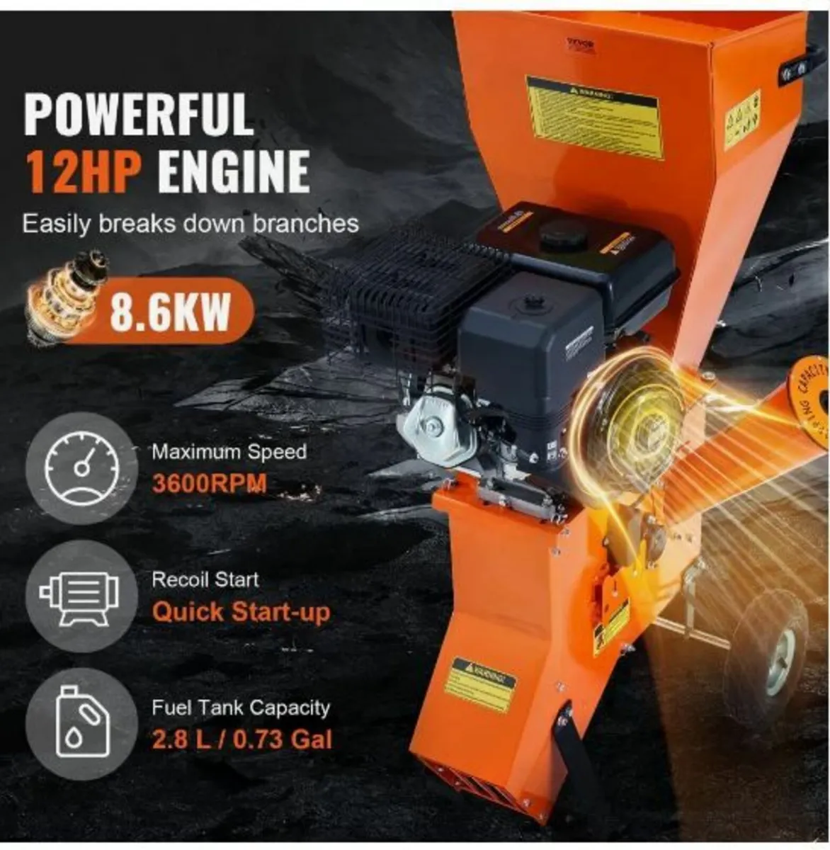 Wood Chipper Shredder Mulcher - Image 2