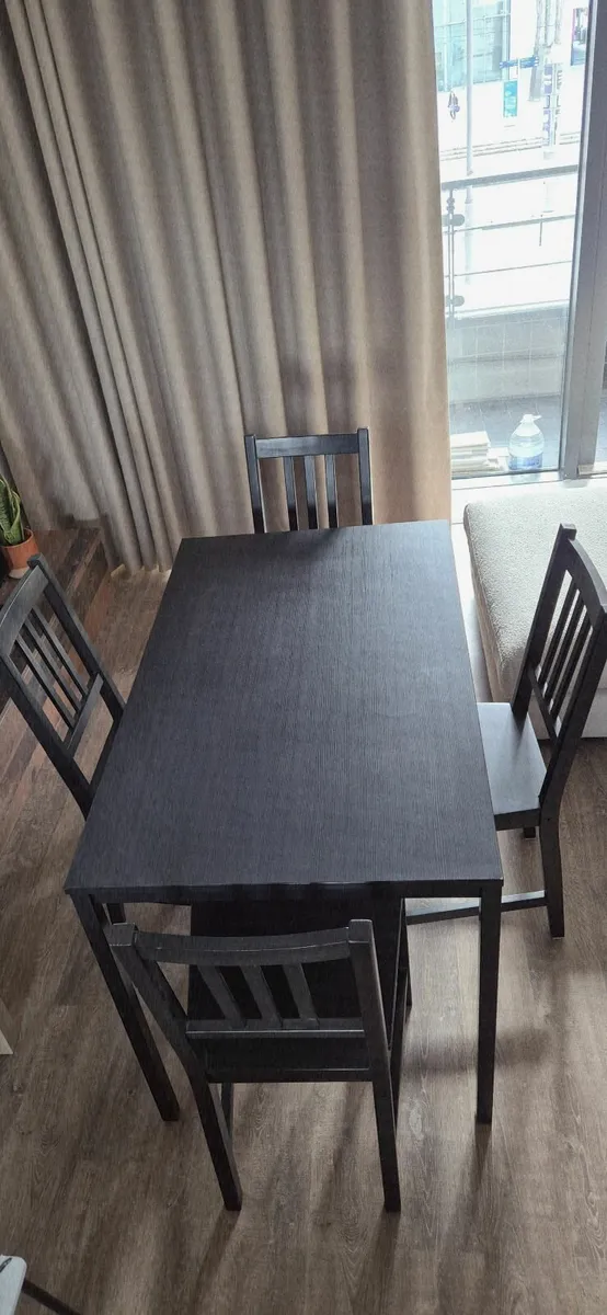 Dining table and 4 chairs - Image 2