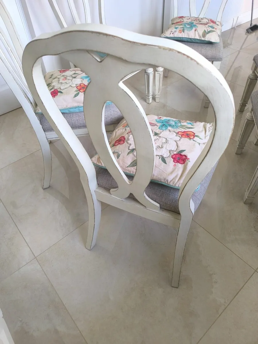 Shabby Chic Dining Kitchen Chairs 6 - Image 4