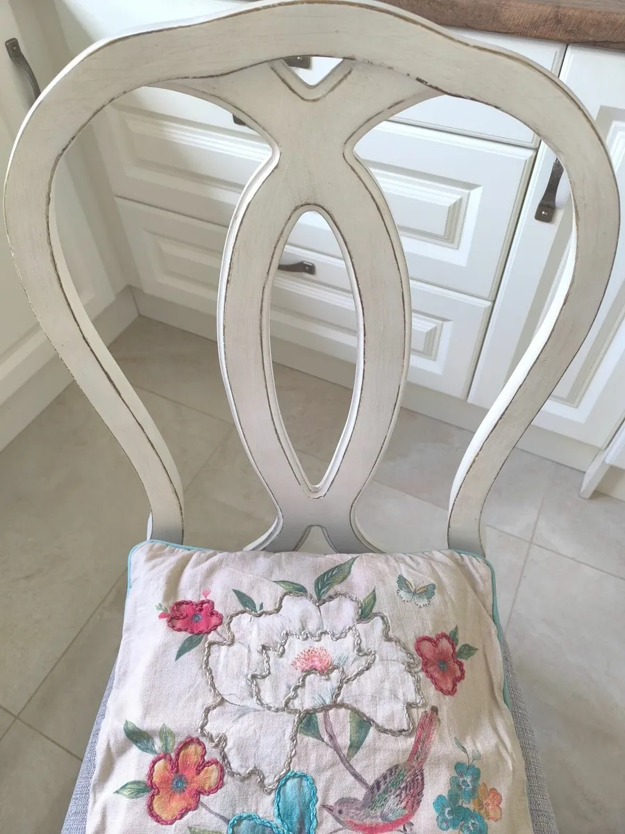 Shabby Chic Dining Kitchen Chairs 6 - Image 4