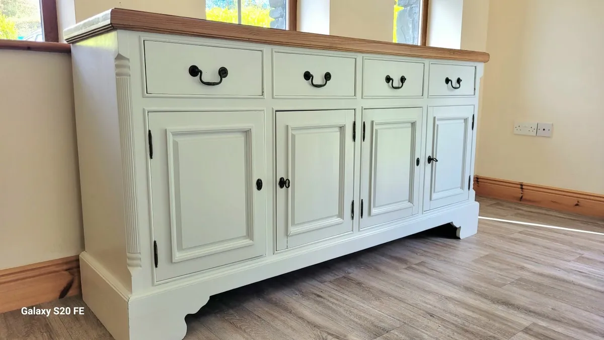 Solid re-claimed pine table and sideboard - Image 3