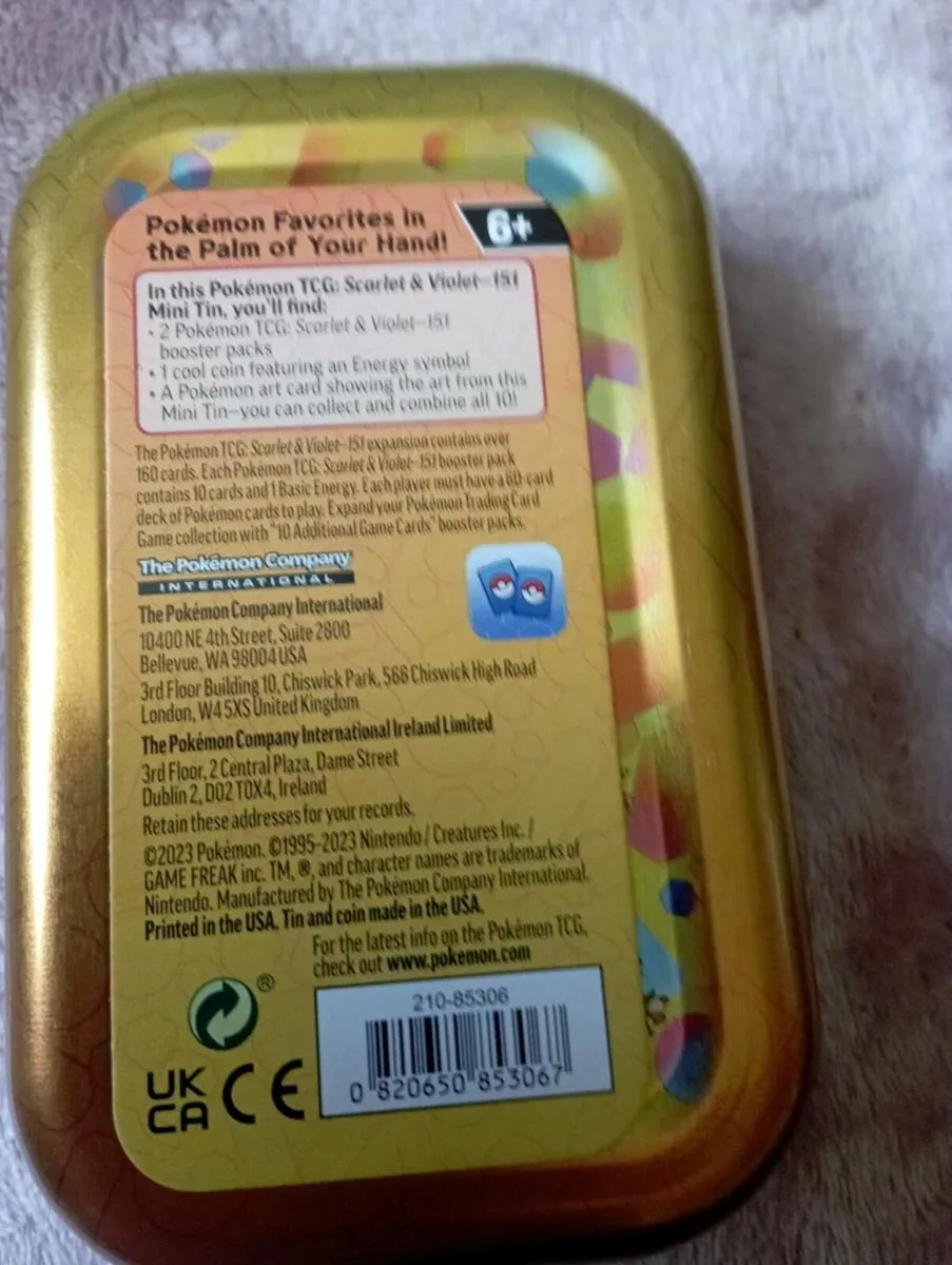 POKÉMON TCG-SCARLET &VIOIET  251 MINI TIN - Image 2
