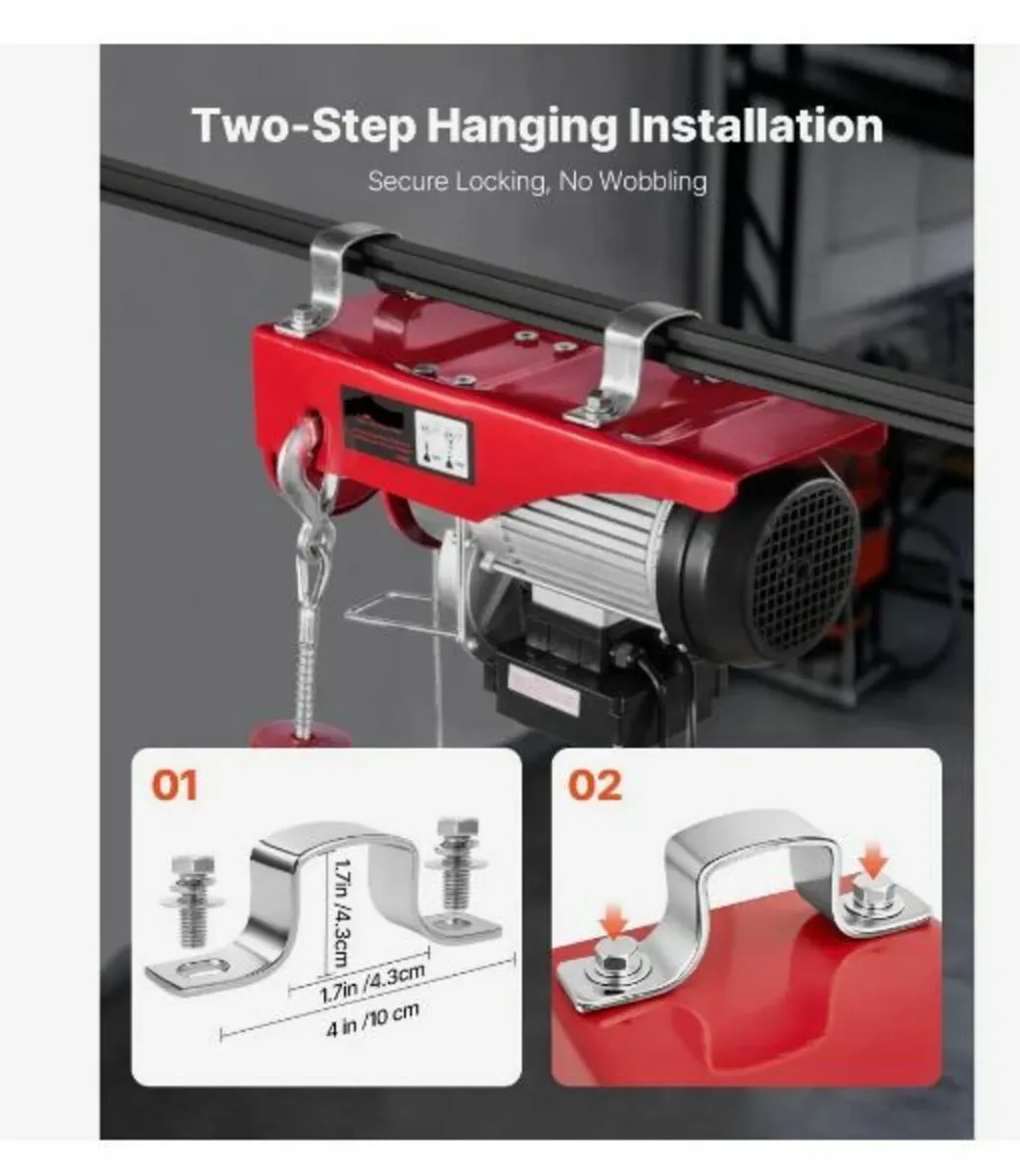 Electric Hoist Crane Winch 997.9 kg - Image 3