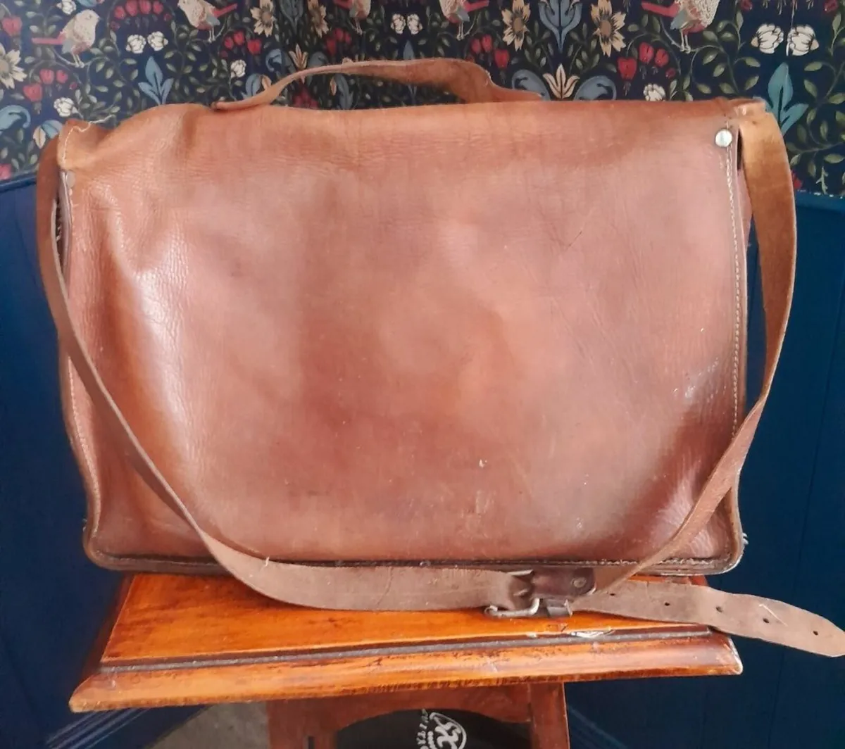 Leather bag brown - Image 1