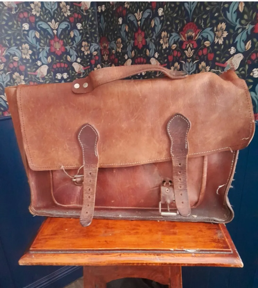 Leather bag brown - Image 3