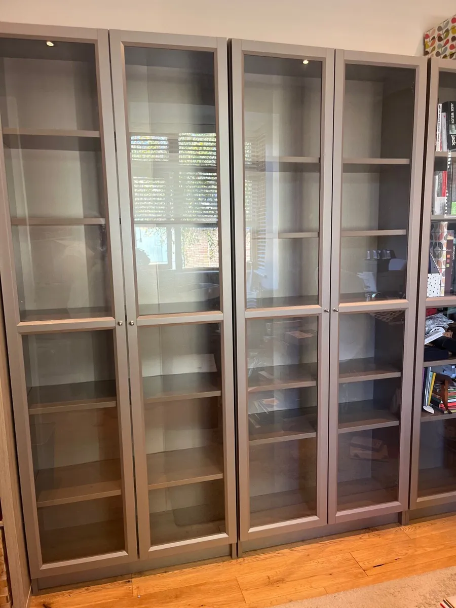 Ikea billy with glass bronze units - Image 2
