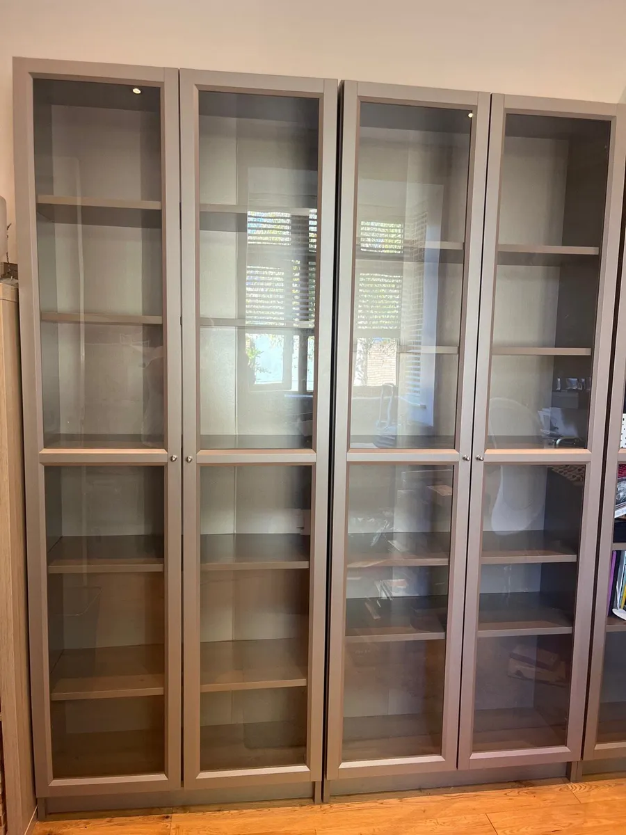 Ikea billy with glass bronze units - Image 3