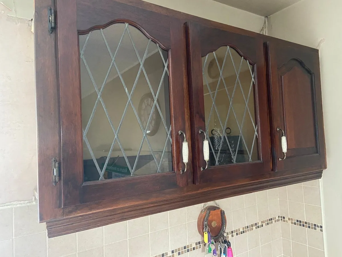 Mahogany Kitchen Units and Countertop - Image 3
