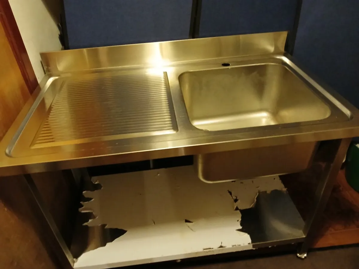 Staneless steel cabbinet sink unit complete - Image 1