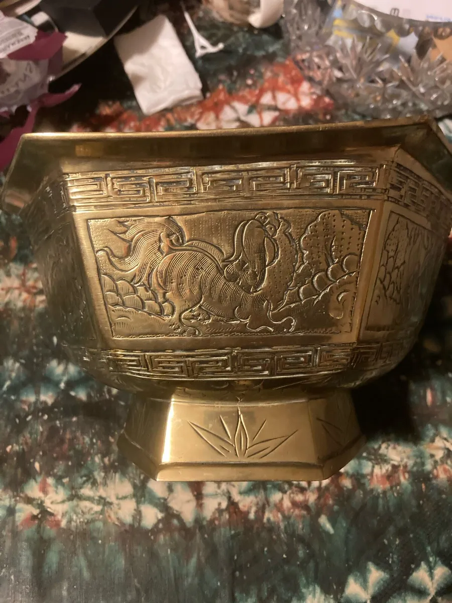 1700-1800s bronze Chinese vessel free postage - Image 2