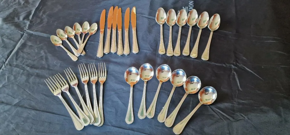 Set of Stainless Steel Cutlery - Image 1