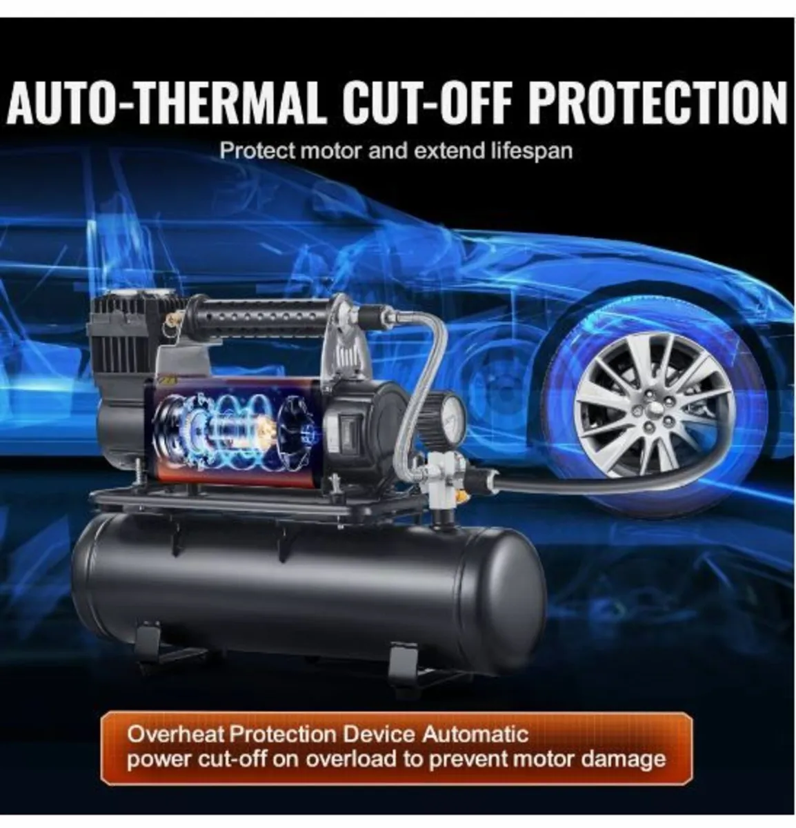 12V Heavy Duty Air Compressor - Image 4