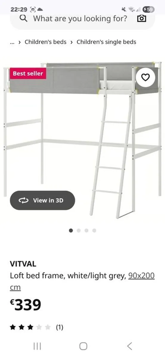 ikea loft bed frame. - Image 1