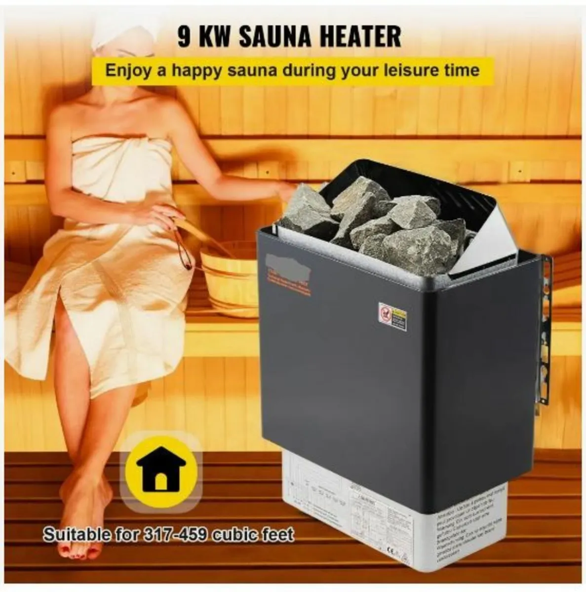 9KW Electric Dry Sauna Heater Stove - Image 2