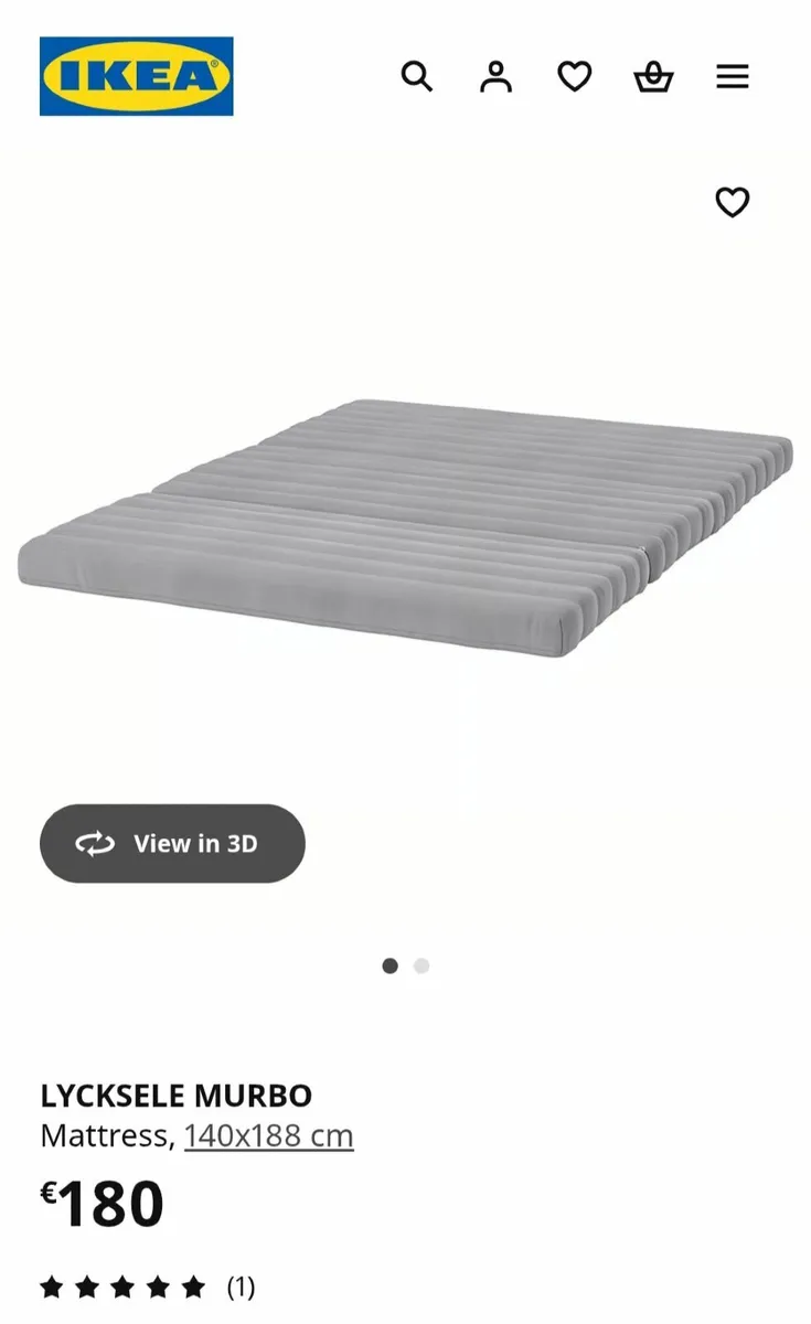 Mattress for double bed/futon/sofa bed