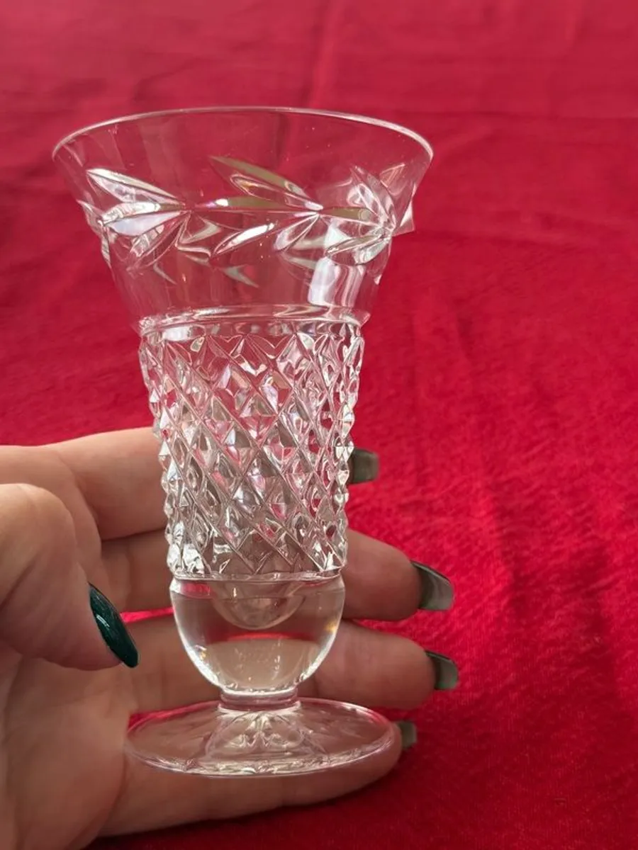 Galway Irish Crystal Bud Vase 10cm Excellent Condition - Image 3