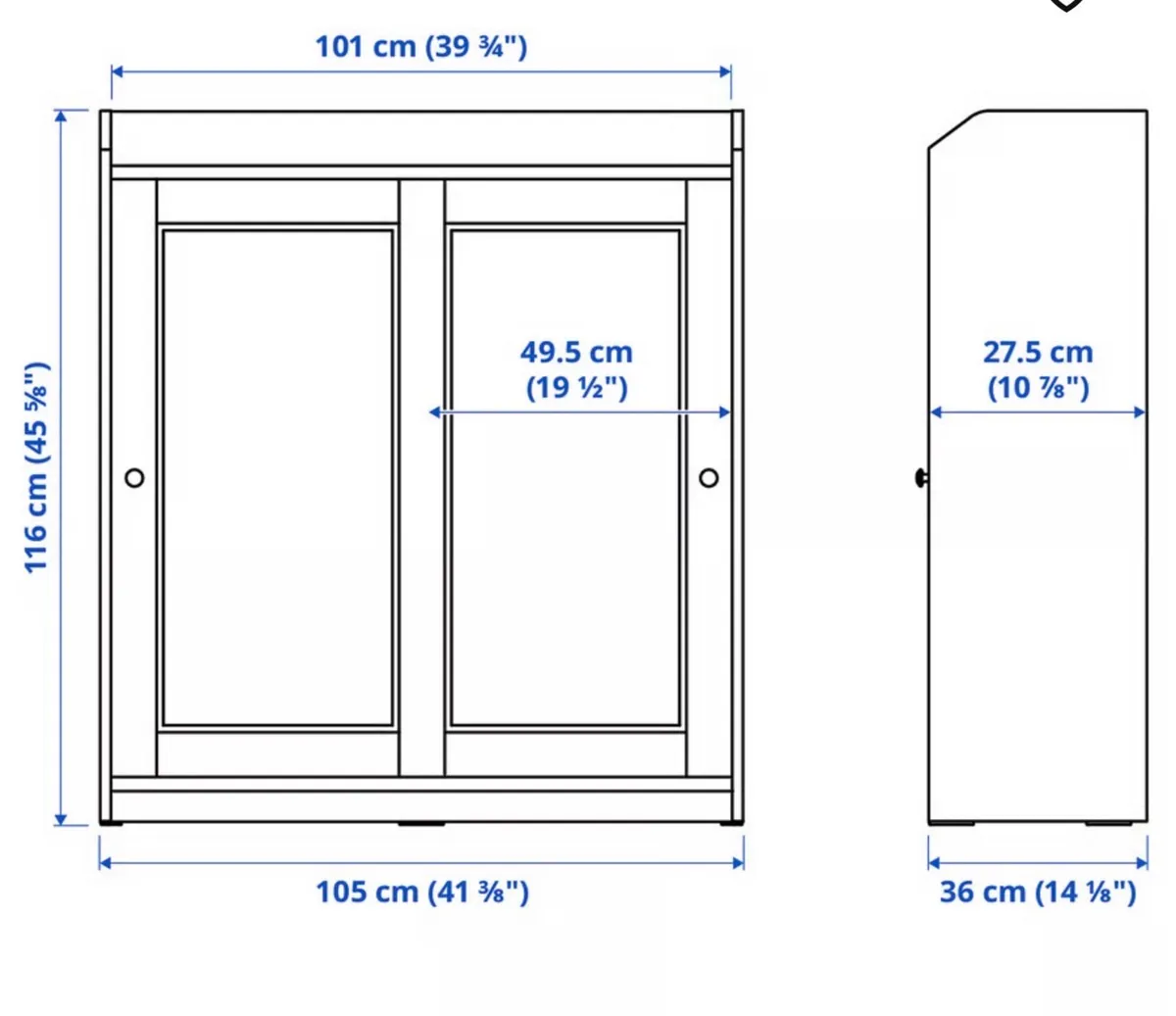 Glass door cabinet €120 - Image 3
