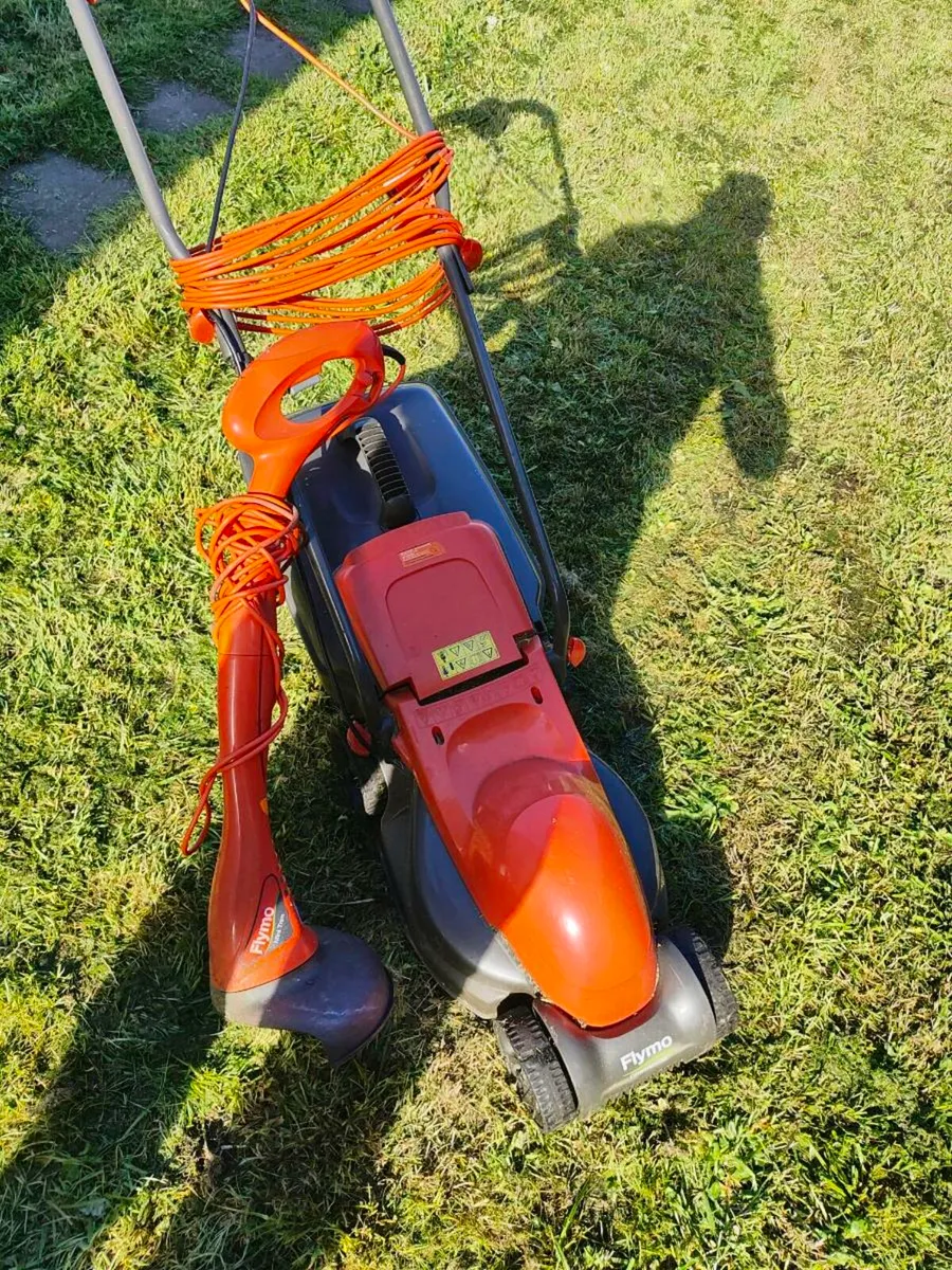 Flymo electric lawnmower and mini strimmer - Image 2
