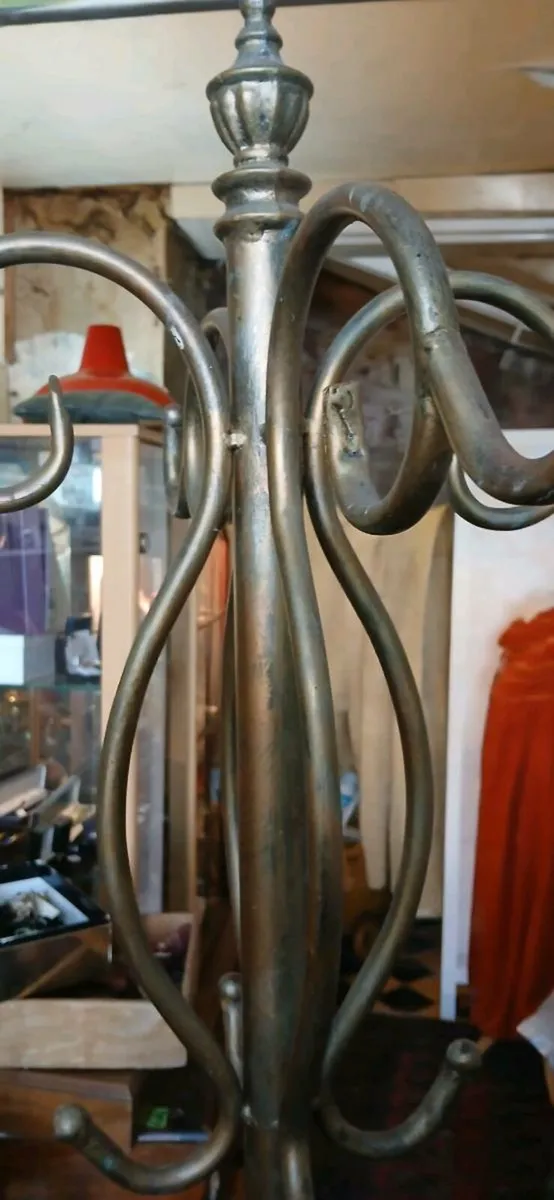 Brass coat and umbrella stand - Image 2