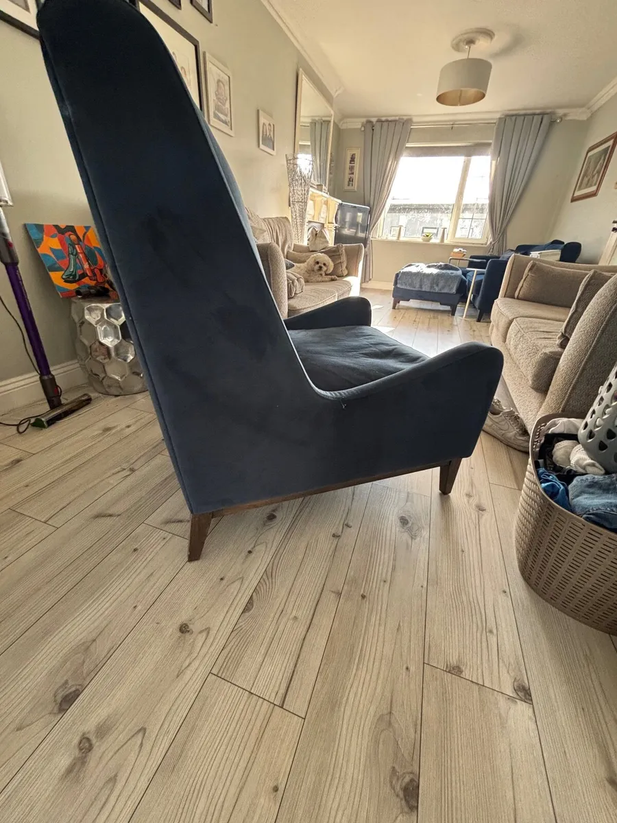 Navy Occasion Armchair - Image 1